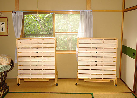 別荘の寝具