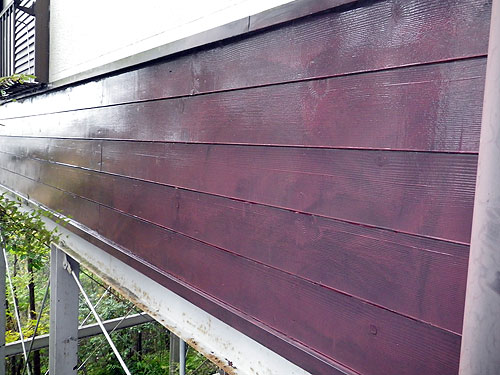 雨の日のペンキ塗り　失敗